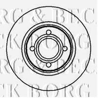 Тормозной диск BORG & BECK BBD4970