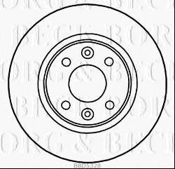 Тормозной диск BORG & BECK BBD5328