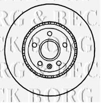 Тормозной диск BORG & BECK BBD5843S