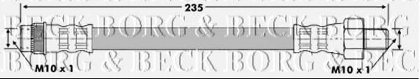 Тормозной шланг BORG & BECK BBH7126