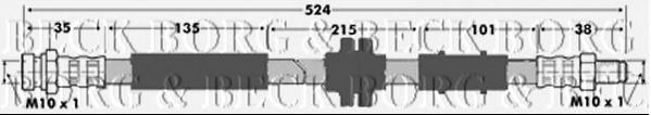 Тормозной шланг BORG & BECK BBH7374