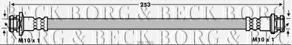 Тормозной шланг BORG & BECK BBH7656