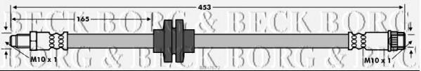 Тормозной шланг BORG & BECK BBH7672