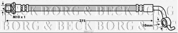 Тормозной шланг BORG & BECK BBH7727