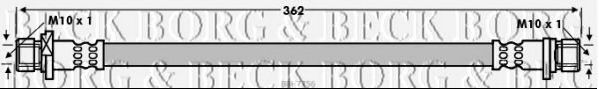Тормозной шланг BORG & BECK BBH7756