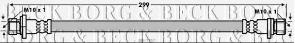 Тормозной шланг BORG & BECK BBH7757
