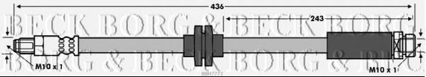 Тормозной шланг BORG & BECK BBH7772