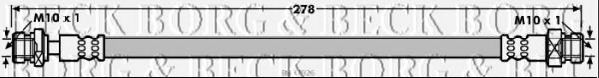 Тормозной шланг BORG & BECK BBH7926