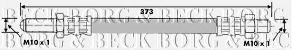 Тормозной шланг BORG & BECK BBH6160
