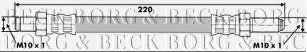 Тормозной шланг BORG & BECK BBH6165