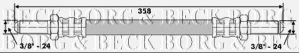 Тормозной шланг BORG & BECK BBH6245