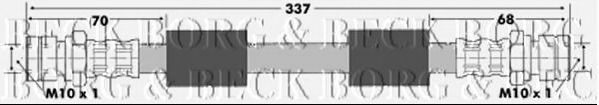 Тормозной шланг BORG & BECK BBH6420