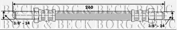 Тормозной шланг BORG & BECK BBH6527