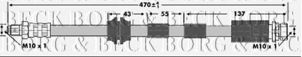 Тормозной шланг BORG & BECK BBH6734