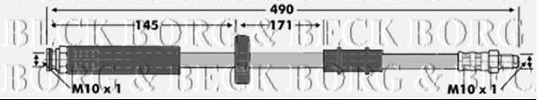 Тормозной шланг BORG & BECK BBH6774