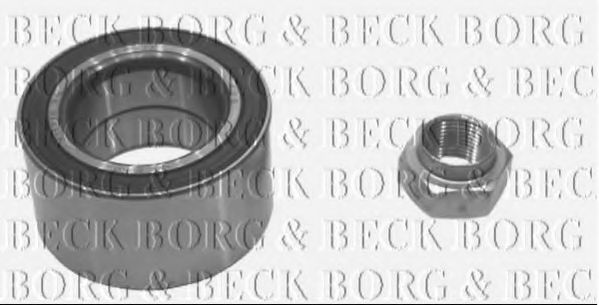 Комплект подшипника ступицы колеса BORG & BECK BWK106