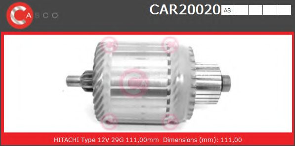 Якорь, стартер CASCO CAR20020AS