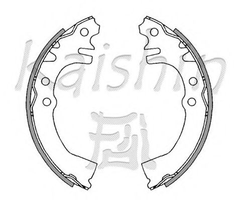 Комплект тормозных колодок KAISHIN K0024
