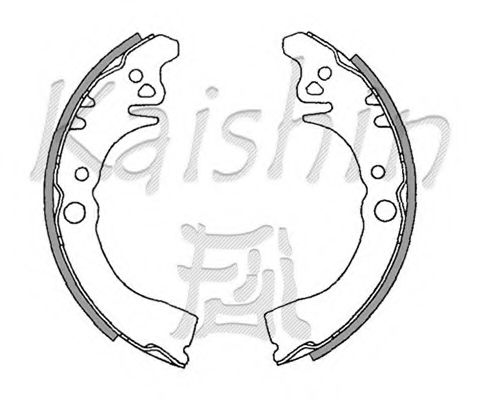 Комплект тормозных колодок AGC Karosserie K0030