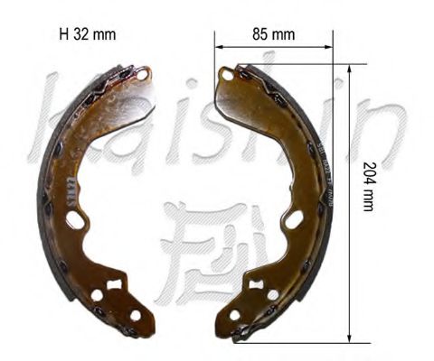 Комплект тормозных колодок KAISHIN K11193