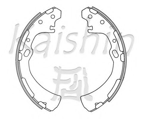 Комплект тормозных колодок KAISHIN K1174