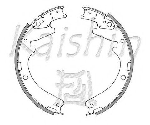 Комплект тормозных колодок KAISHIN K6656