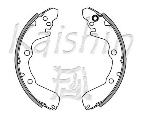 Комплект тормозных колодок KAISHIN K6687