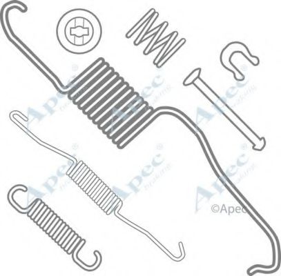 Комплектующие, тормозная колодка APEC braking KIT2023