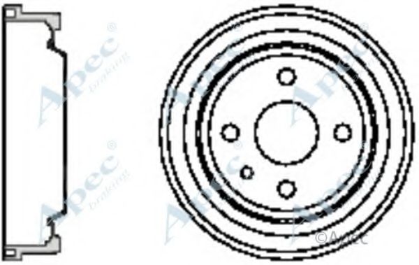 Тормозной барабан APEC braking DRM9126
