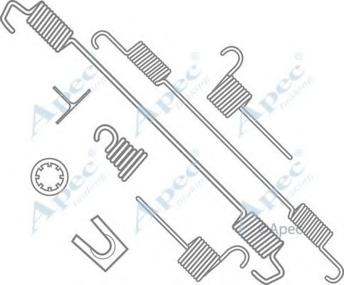 Комплектующие, тормозная колодка APEC braking KIT753