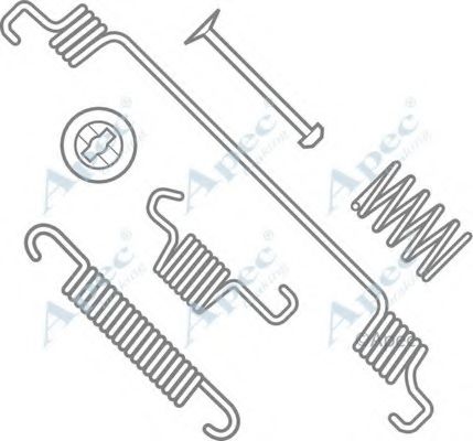 Комплектующие, тормозная колодка APEC braking KIT757