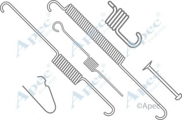 Комплектующие, тормозная колодка APEC braking KIT766