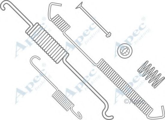 Комплектующие, тормозная колодка APEC braking KIT801