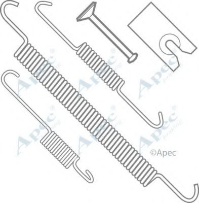 Комплектующие, тормозная колодка APEC braking KIT803