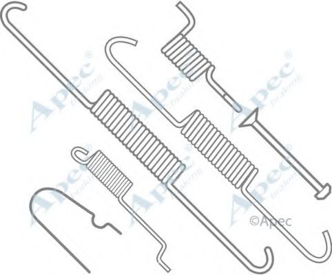 Комплектующие, тормозная колодка APEC braking KIT986