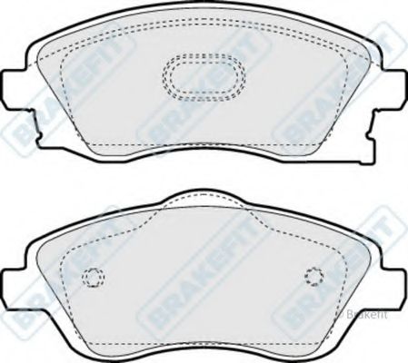 Комплект тормозных колодок, дисковый тормоз APEC braking PD3052