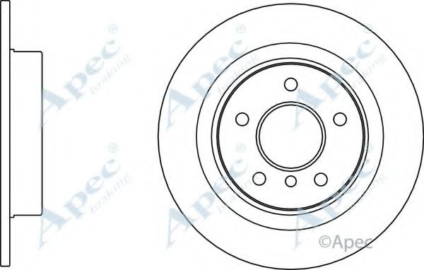 Тормозной диск APEC braking DSK3125