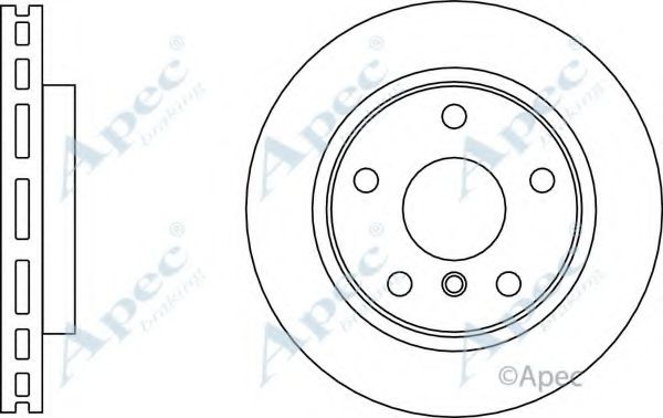 Тормозной диск APEC braking DSK3145