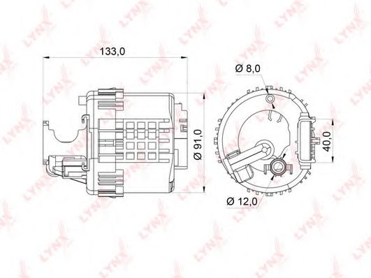 Топливный фильтр LYNXauto LF-364M