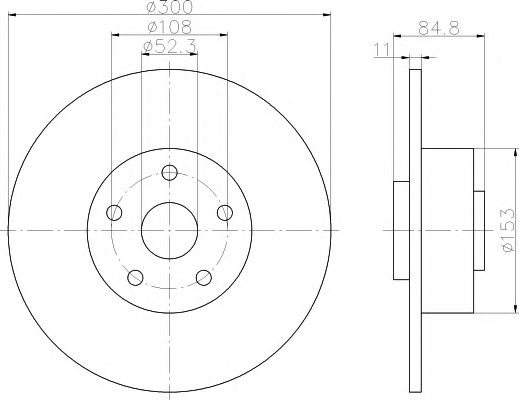 Тормозной диск HELLA PAGID 8DD 355 113-871