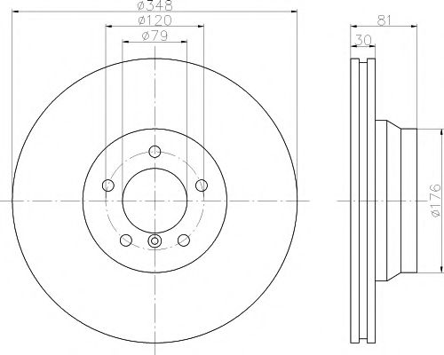 Тормозной диск HELLA PAGID 8DD 355 121-131