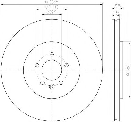 Тормозной диск HELLA PAGID 8DD 355 114-881