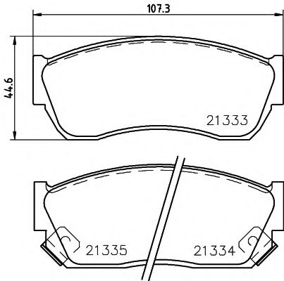 Комплект тормозных колодок, дисковый тормоз HELLA PAGID 8DB 355 005-711