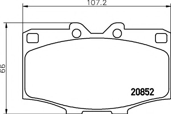 Комплект тормозных колодок, дисковый тормоз HELLA PAGID 8DB 355 007-301