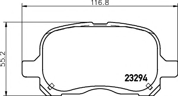 Комплект тормозных колодок, дисковый тормоз HELLA PAGID 8DB 355 009-251