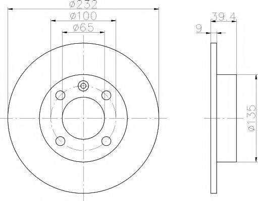 Тормозной диск HELLA PAGID 8DD 355 106-681