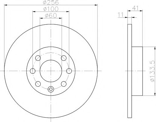 Тормозной диск HELLA PAGID 8DD 355 106-031