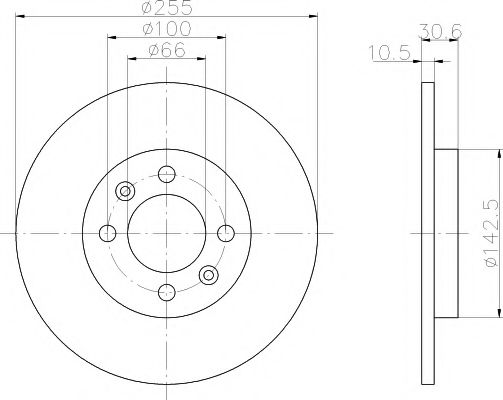 Тормозной диск HELLA PAGID 8DD 355 103-891