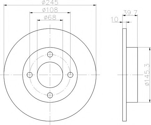 Тормозной диск HELLA PAGID 8DD 355 100-621