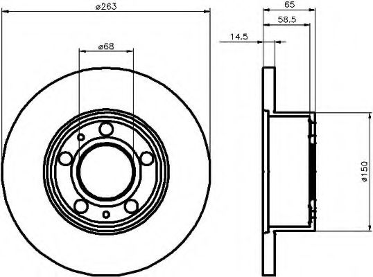 Тормозной диск FEBI BILSTEIN 11461